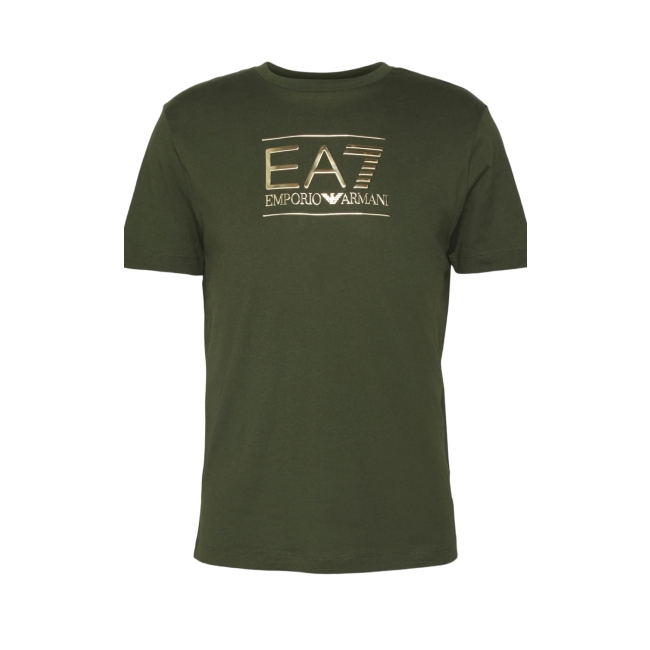 Tshirt męski EA7 Emporio Armani khaki